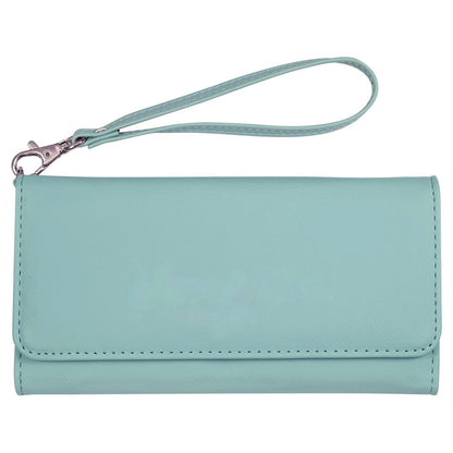 Engraved Leatherette Wristlet Wallets - With RFID Protection - 11 Colours