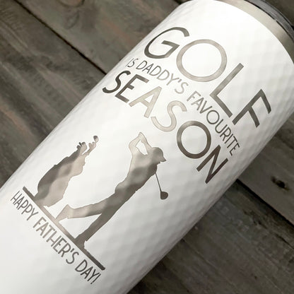 Personalized 20oz Stainless Steel Golf Ball Dimple Tumblers