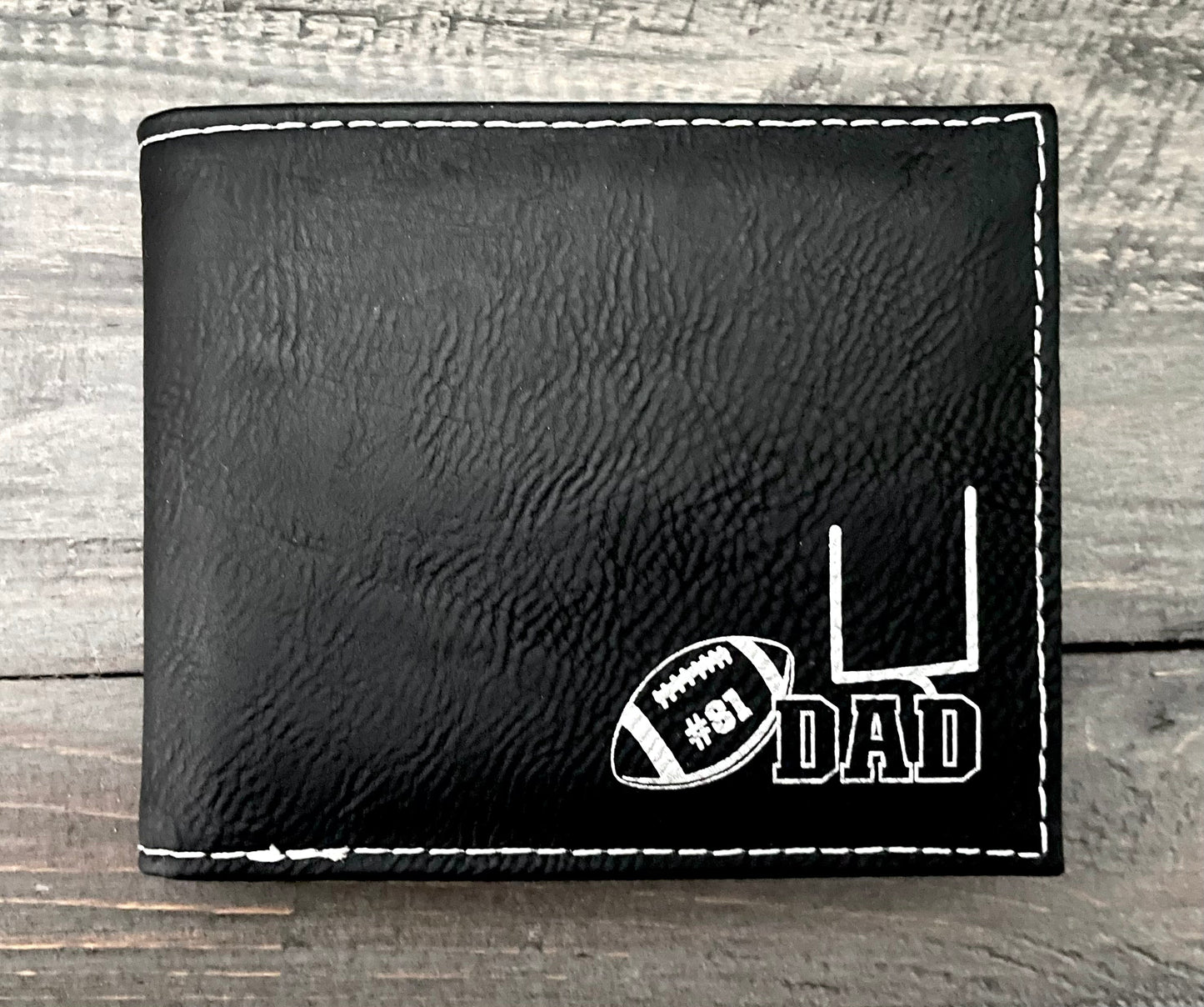 Engraved Leatherette Bi-Fold Wallets - With RFID Protection - 6 Colours