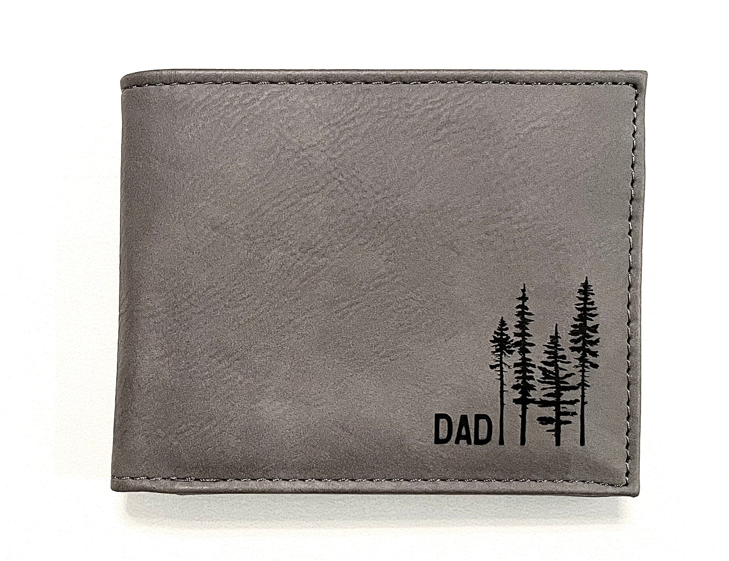 Engraved Leatherette Bi-Fold Wallets - With RFID Protection - 6 Colours