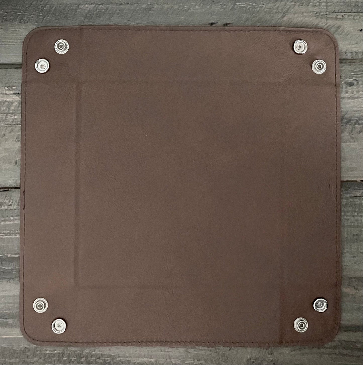 Personalized Leatherette Snap Trays - 2 Sizes & 15 Colours