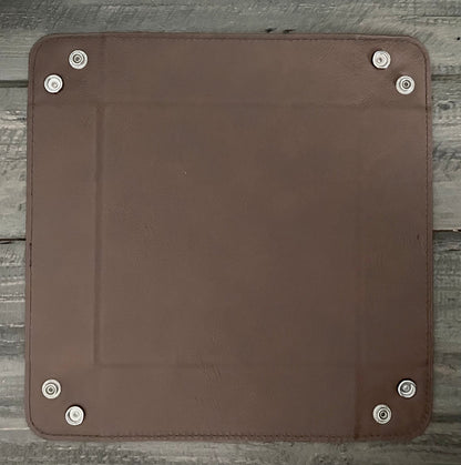 Personalized Leatherette Snap Trays - 2 Sizes & 15 Colours