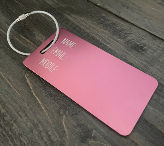 Personalized Aluminum Tags - 5 Colours