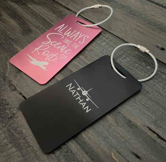 Personalized Aluminum Tags - 5 Colours