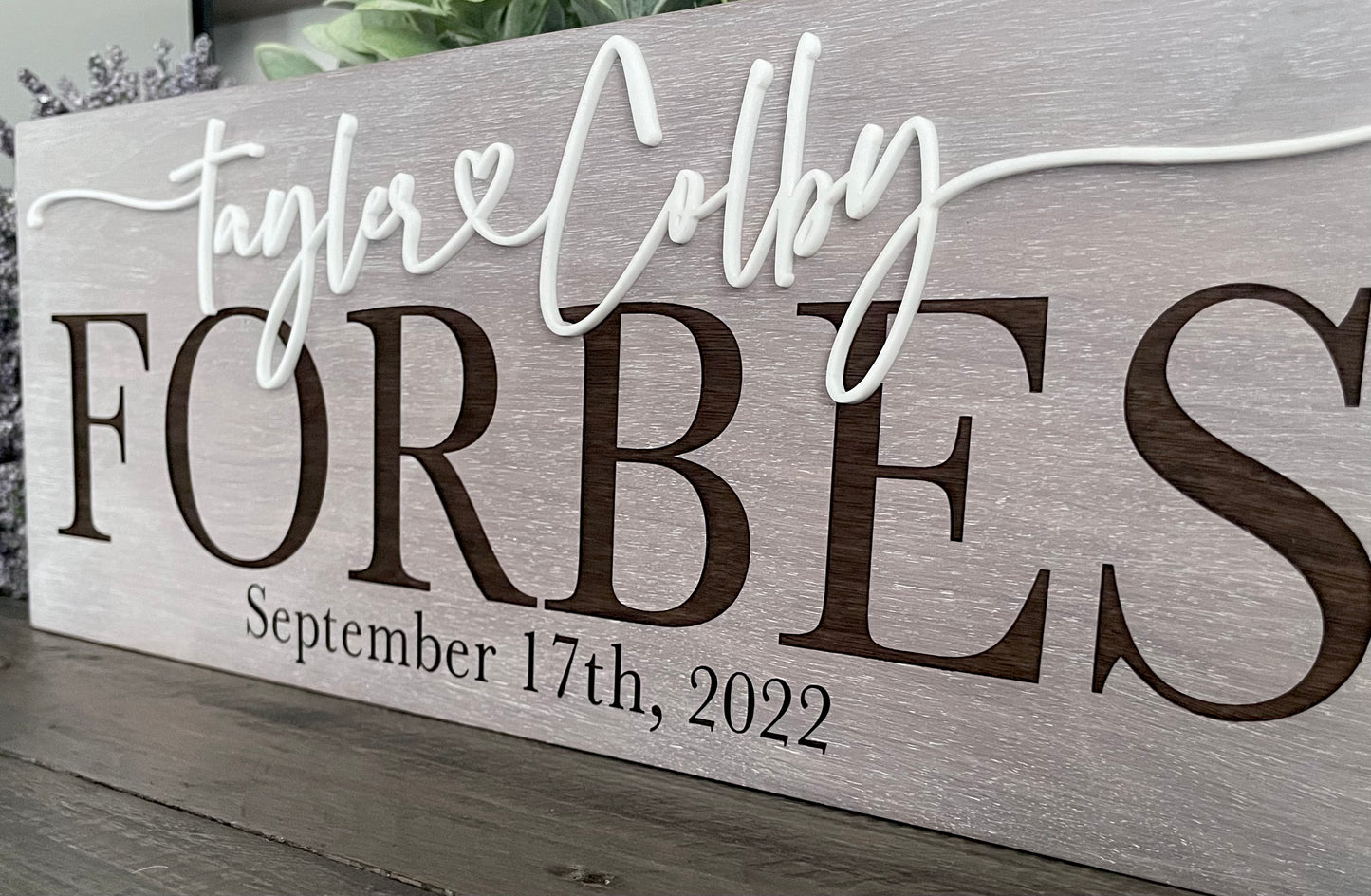 Personalized Wooden Signs - Couples Names