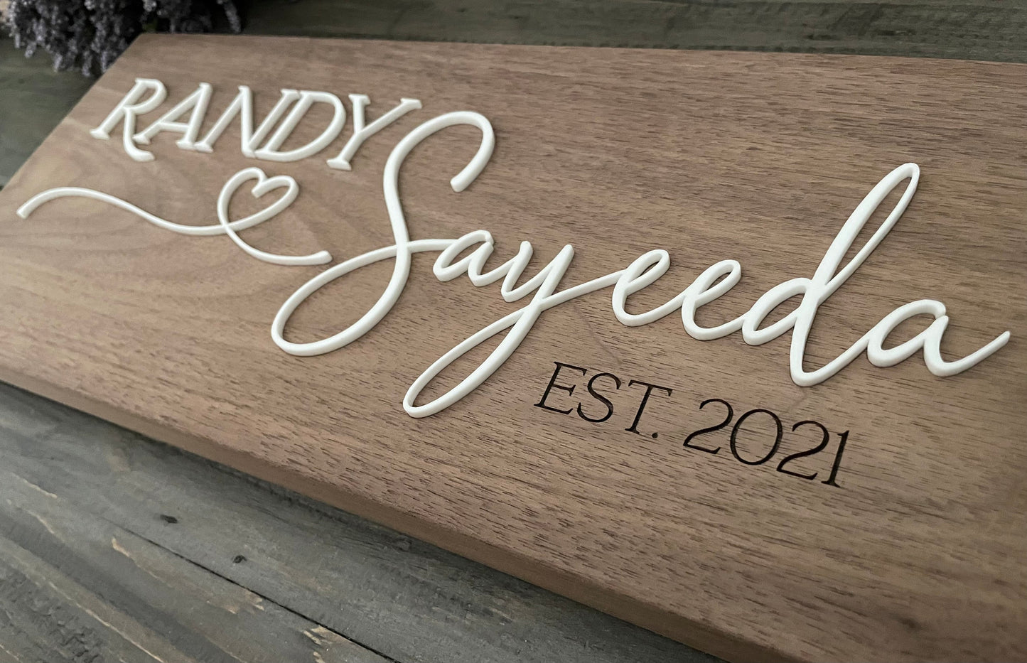 Personalized Wooden Signs - Couples Names