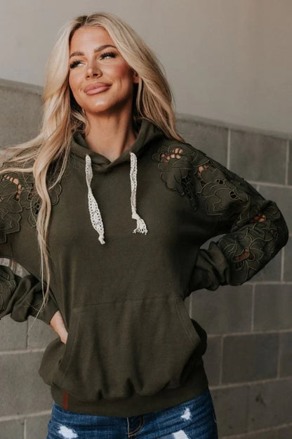Ampersand Avenue University Hoodie - Love Story Olive