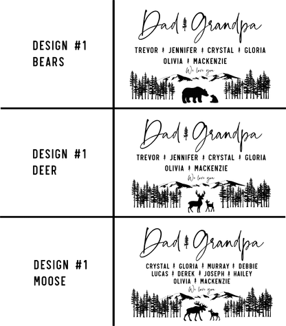 Personalized Wooden Mini Signs - Woodland & Family Animals