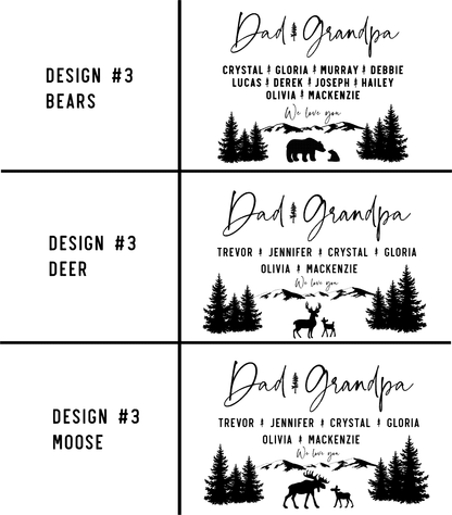 Personalized Wooden Mini Signs - Woodland & Family Animals