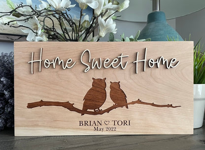 Personalized 3D & Engraved Wooden Signs - Animal Family
