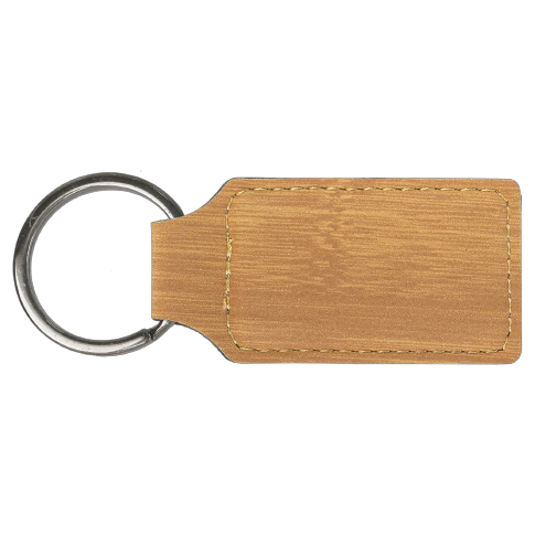 Personalized Leatherette Keychains - Rectangle