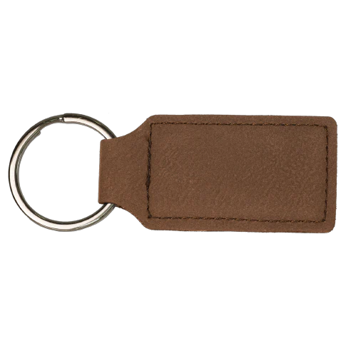 Personalized Leatherette Keychains - Rectangle