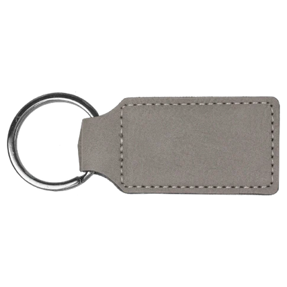 Personalized Leatherette Keychains - Rectangle
