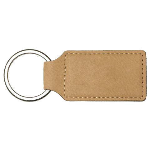 Personalized Leatherette Keychains - Rectangle