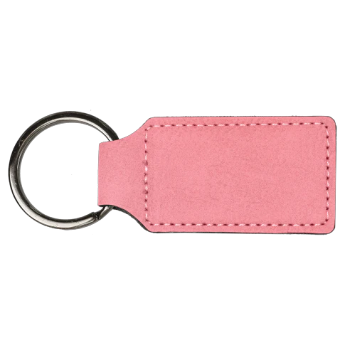 Personalized Leatherette Keychains - Rectangle