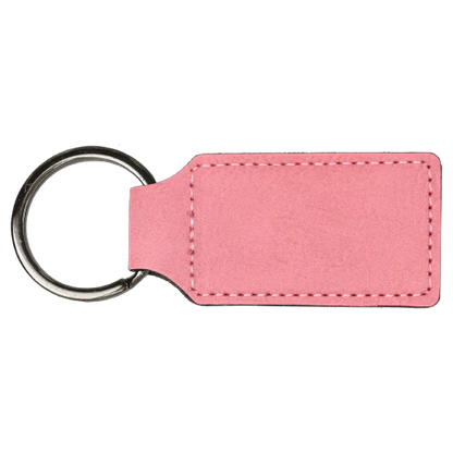 Personalized Leatherette Keychains - Rectangle