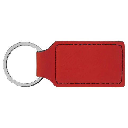 Personalized Leatherette Keychains - Rectangle