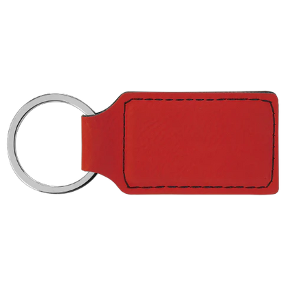 Personalized Leatherette Keychains - Rectangle
