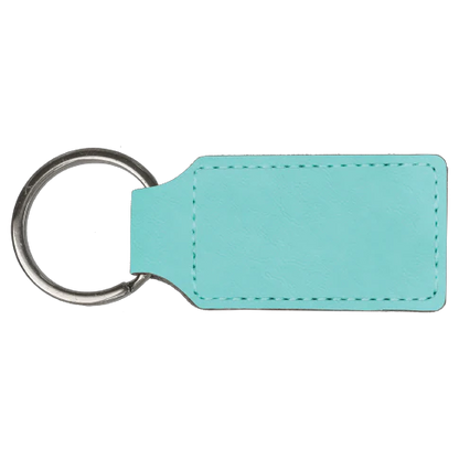 Personalized Leatherette Keychains - Rectangle