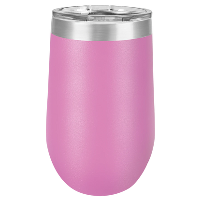 Personalized 16oz Stainless Steel Wine Tumblers