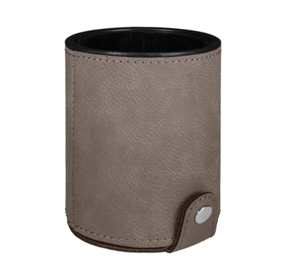 Personalized Leatherette Dice Cups with 5 Dice - 11 Colours