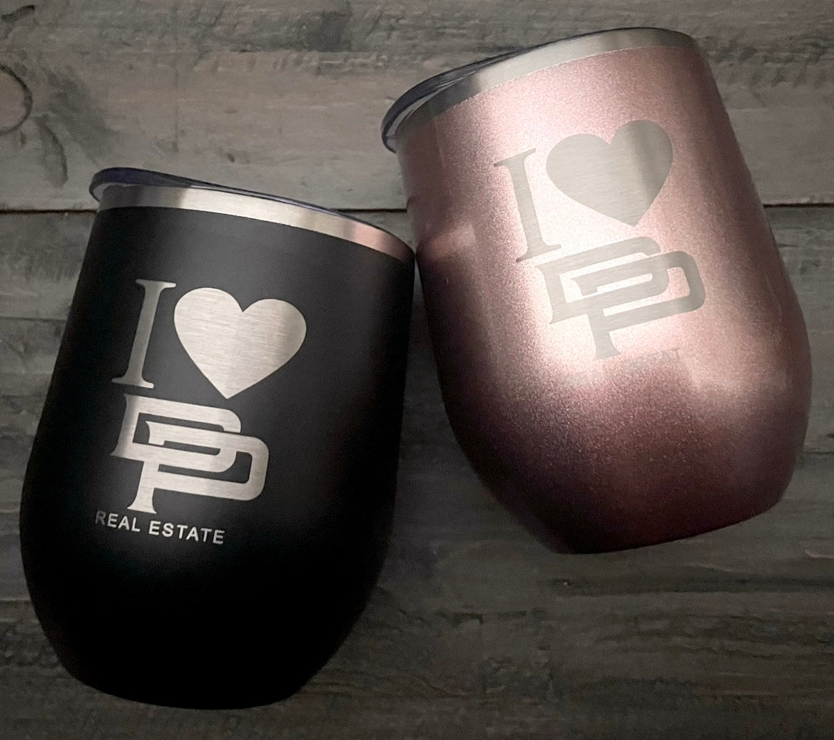 Personalized 12oz Stainless Steel Wine Tumblers