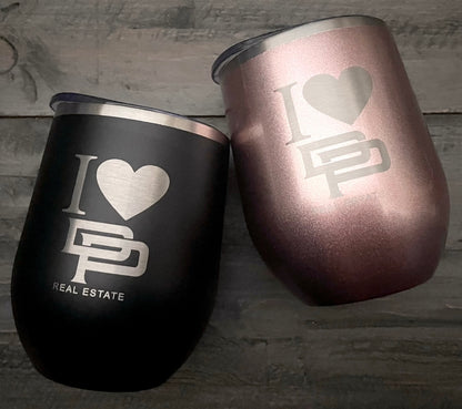 Personalized 12oz Stainless Steel Wine Tumblers