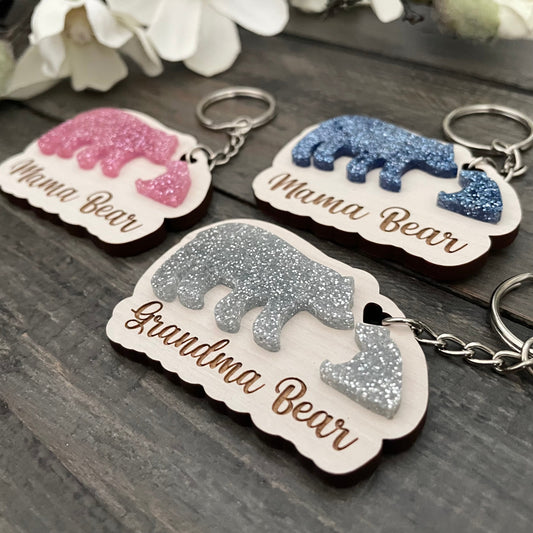 3D Acrylic Animal Silhouette & Wooden Keychains
