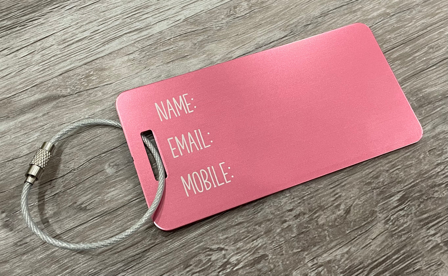 Personalized Aluminum Luggage Tags