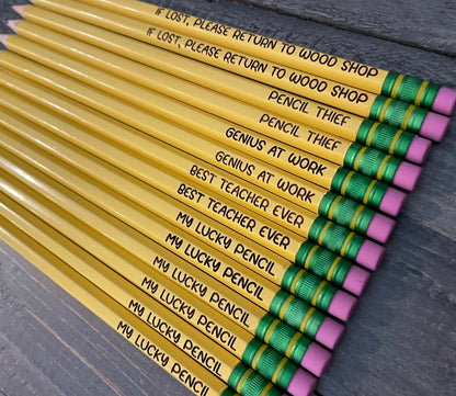 Engraved #2HB Pencils - Bundle Packs
