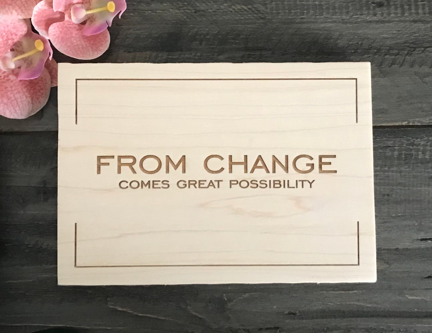 Personalized Wooden Mini Signs - Custom Design