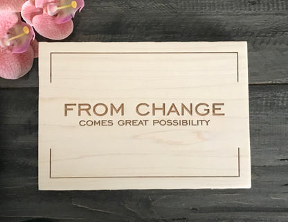 Personalized Wooden Mini Signs - Custom Design