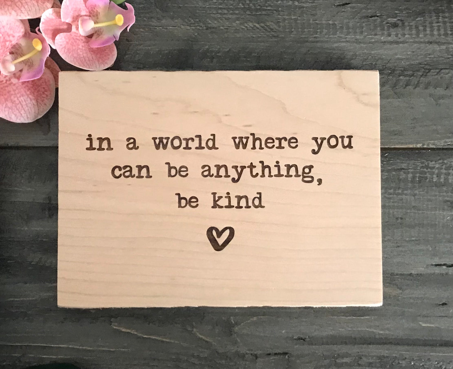 Personalized Wooden Mini Signs - Custom Design
