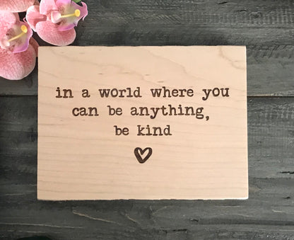 Personalized Wooden Mini Signs - Custom Design