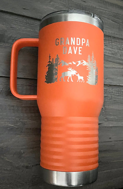Personalized 20oz Stainless Steel Travel Mugs