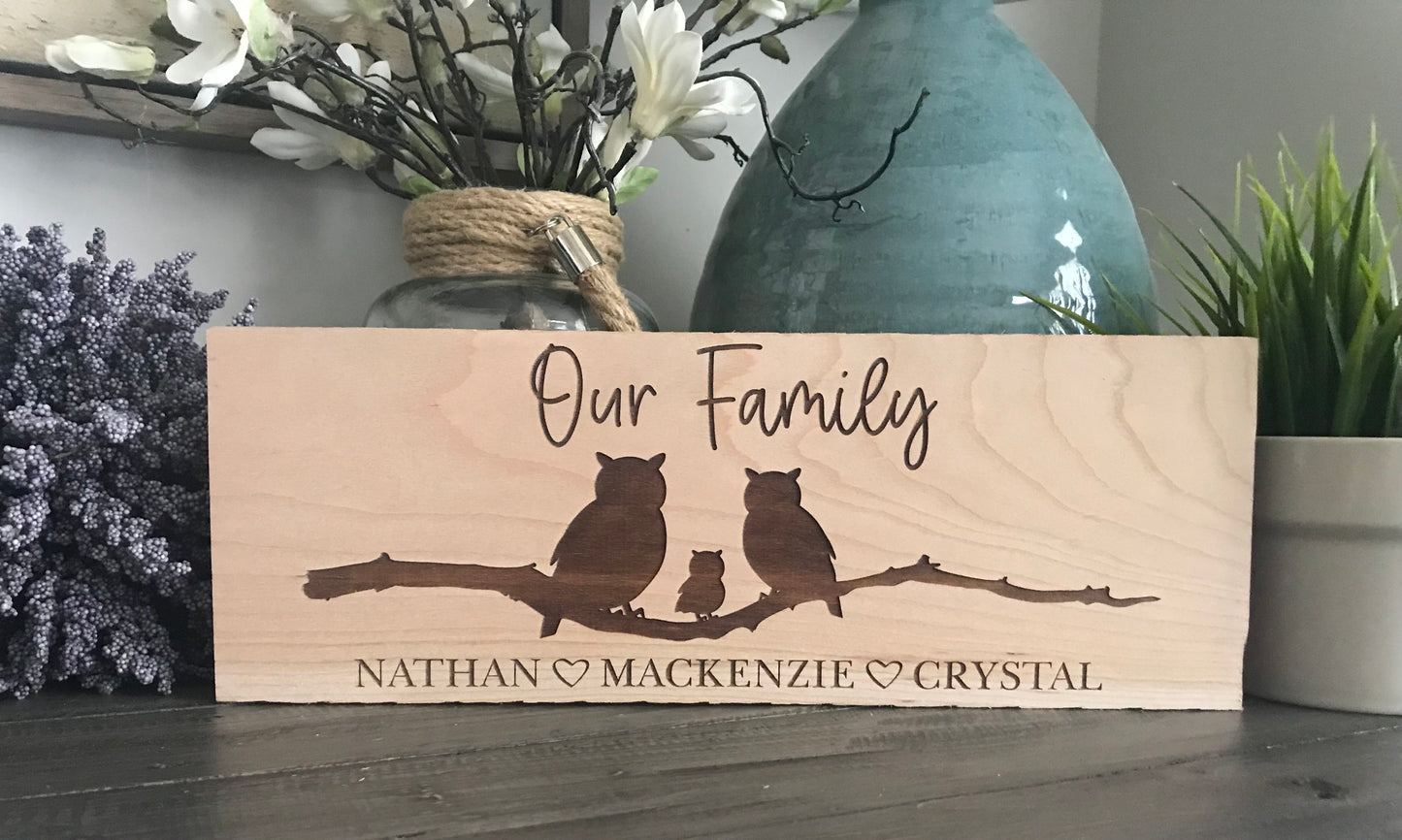 Personalized Engraved Wooden Signs - Custom Design