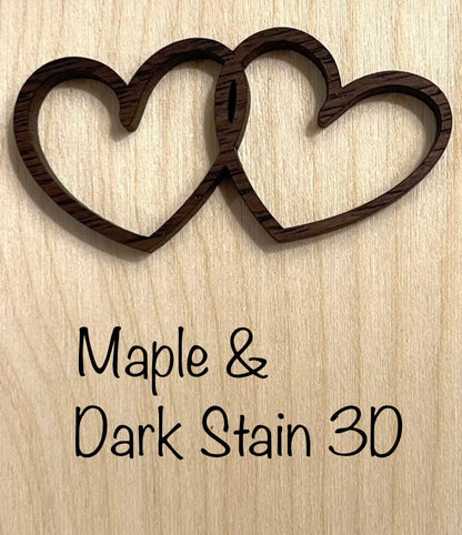 Personalized 3D & Engraved Wooden Signs - Animal Family