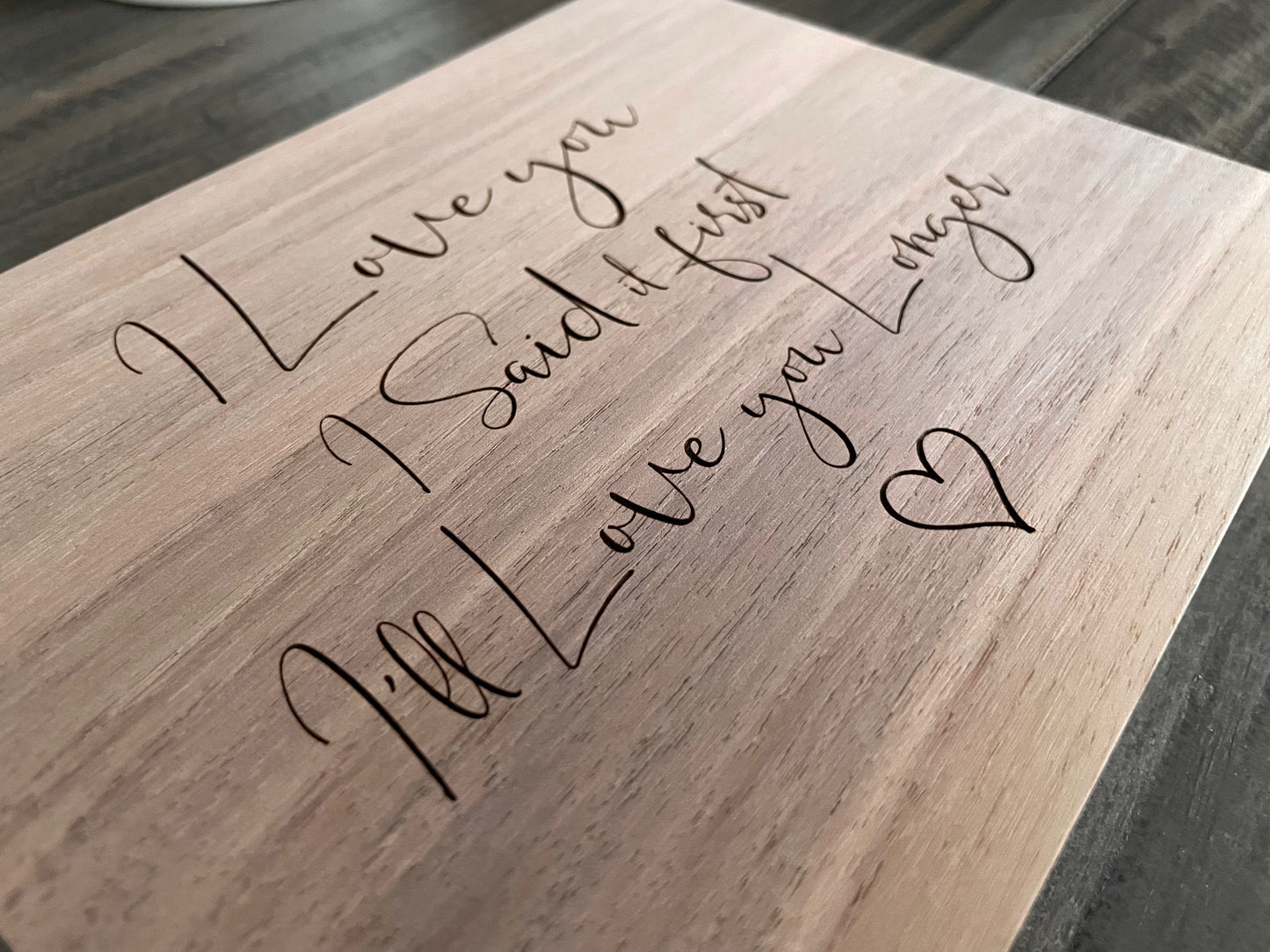 Personalized Wooden Mini Signs - Custom Design