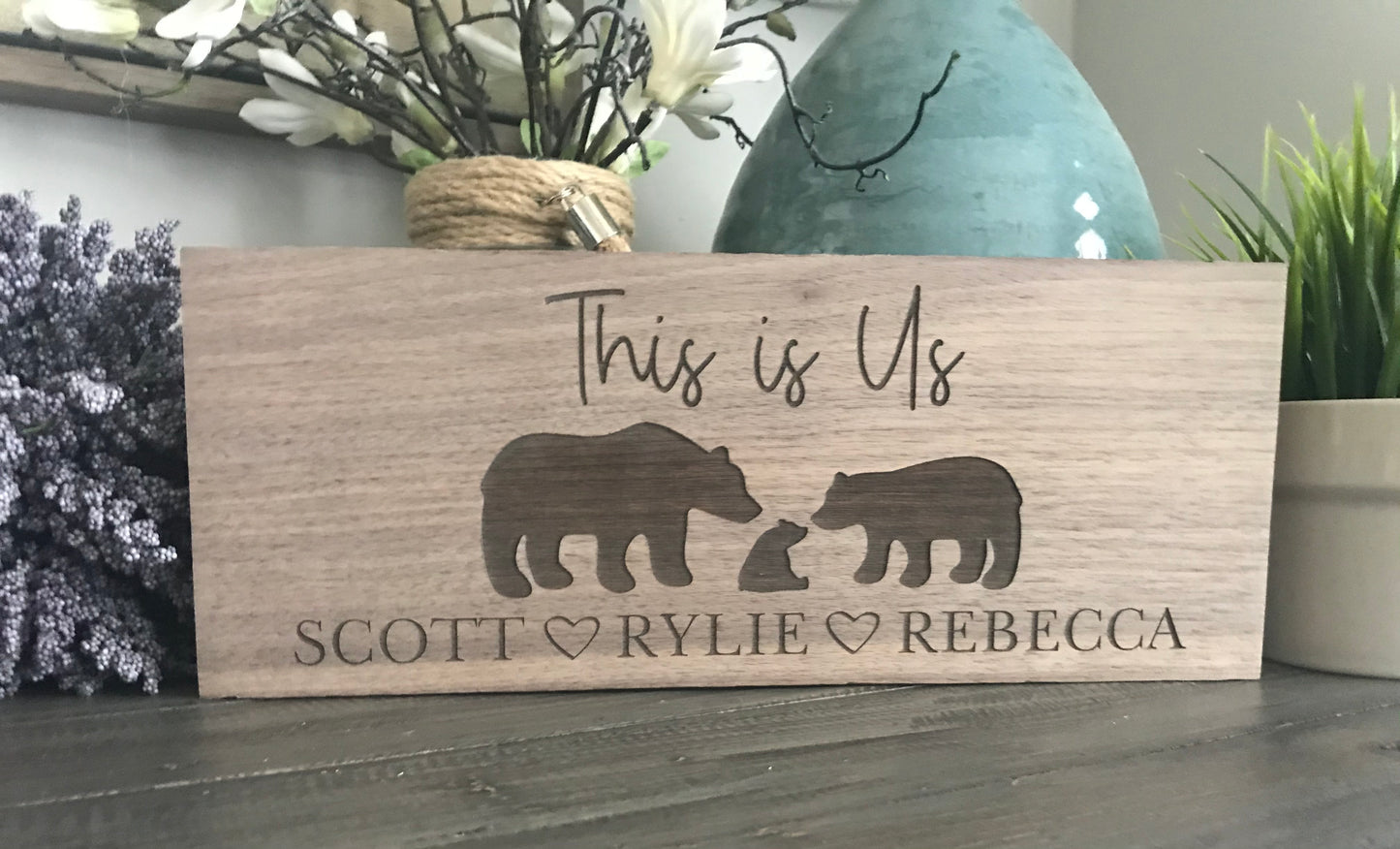 Personalized Engraved Wooden Signs - Custom Design