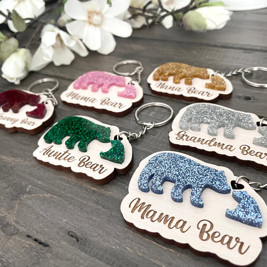3D Acrylic Animal Silhouette & Wooden Keychains