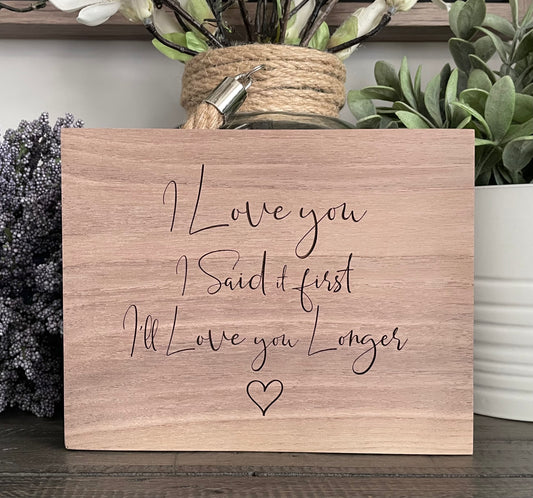 Personalized Wooden Mini Signs - Custom Design