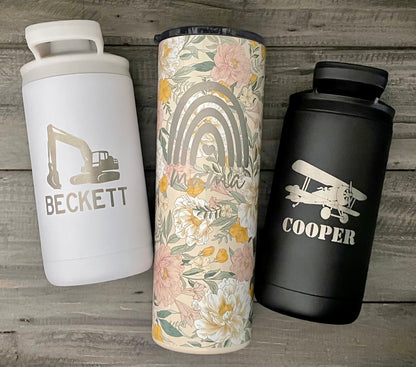Personalized 12oz Stainless Steel Water Bottles