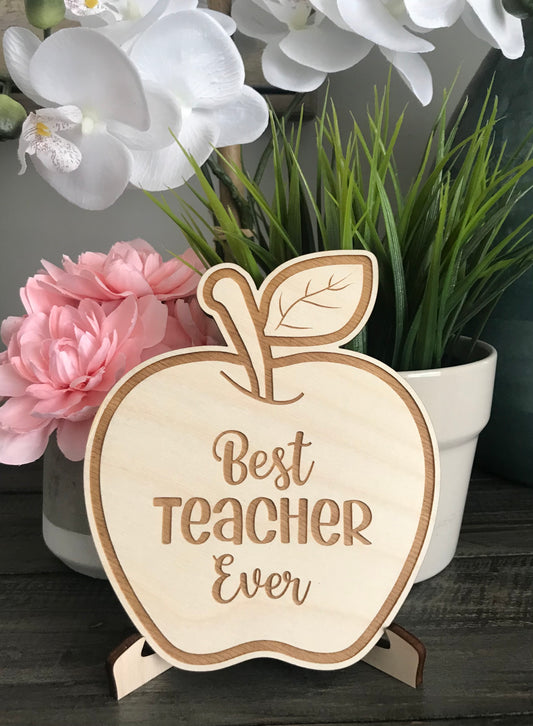 Mini Wooden Apple Signs
